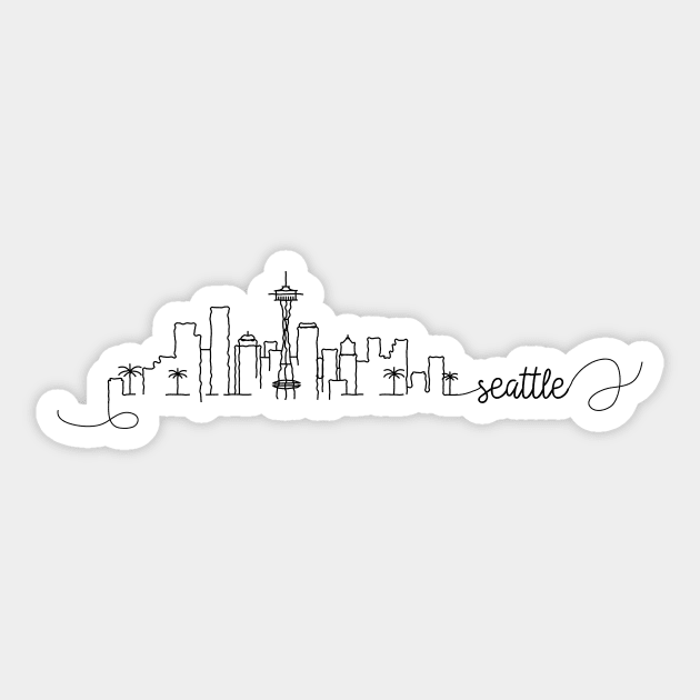 Seattle City Signature Sticker by kursatunsal